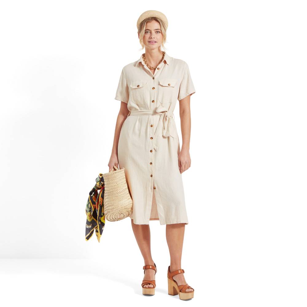 Schoffel Daisy Linen Dress (Oat)