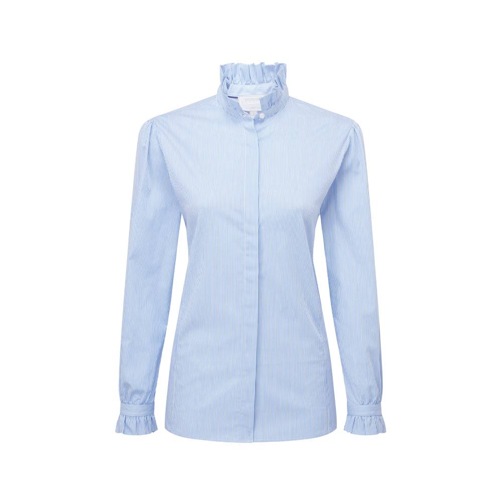 Ladies Shirt with Pie Crust Collar and Cuffs