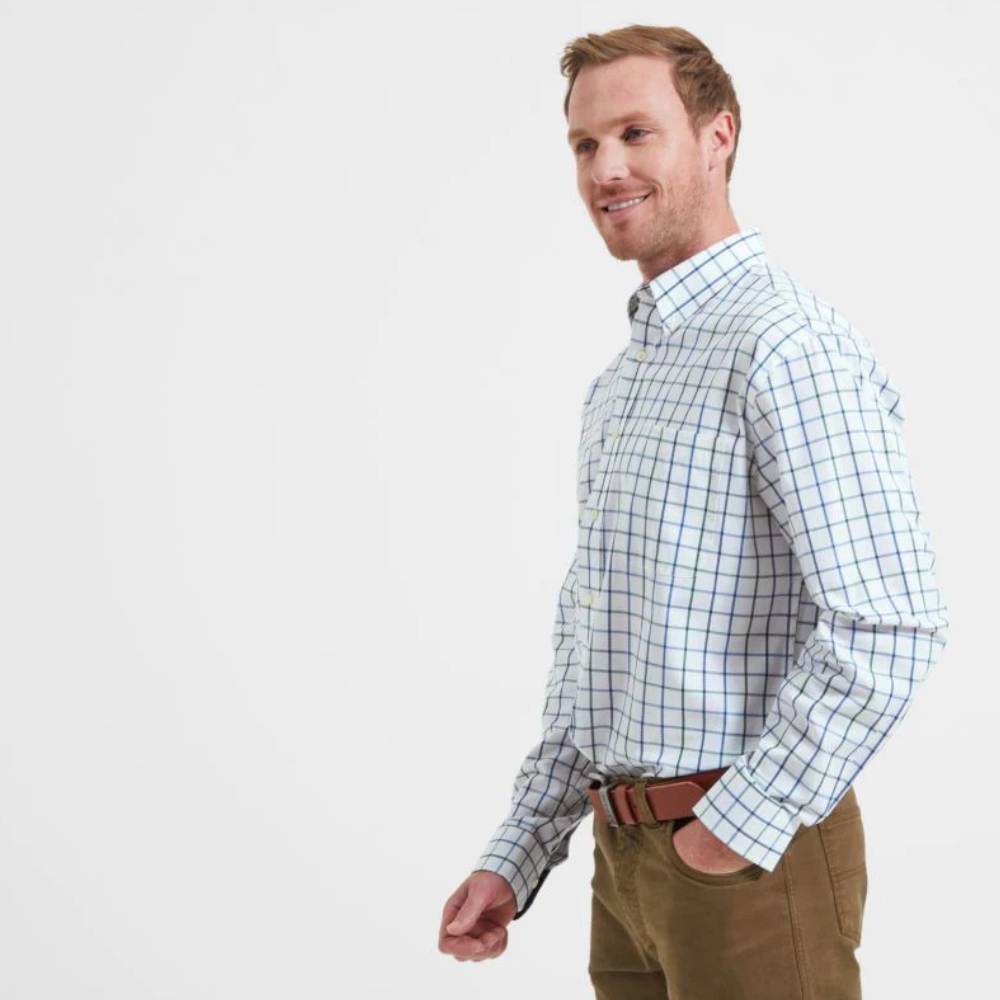 Schoffel Brancaster Classic Shirt (Racing Green/Navy)