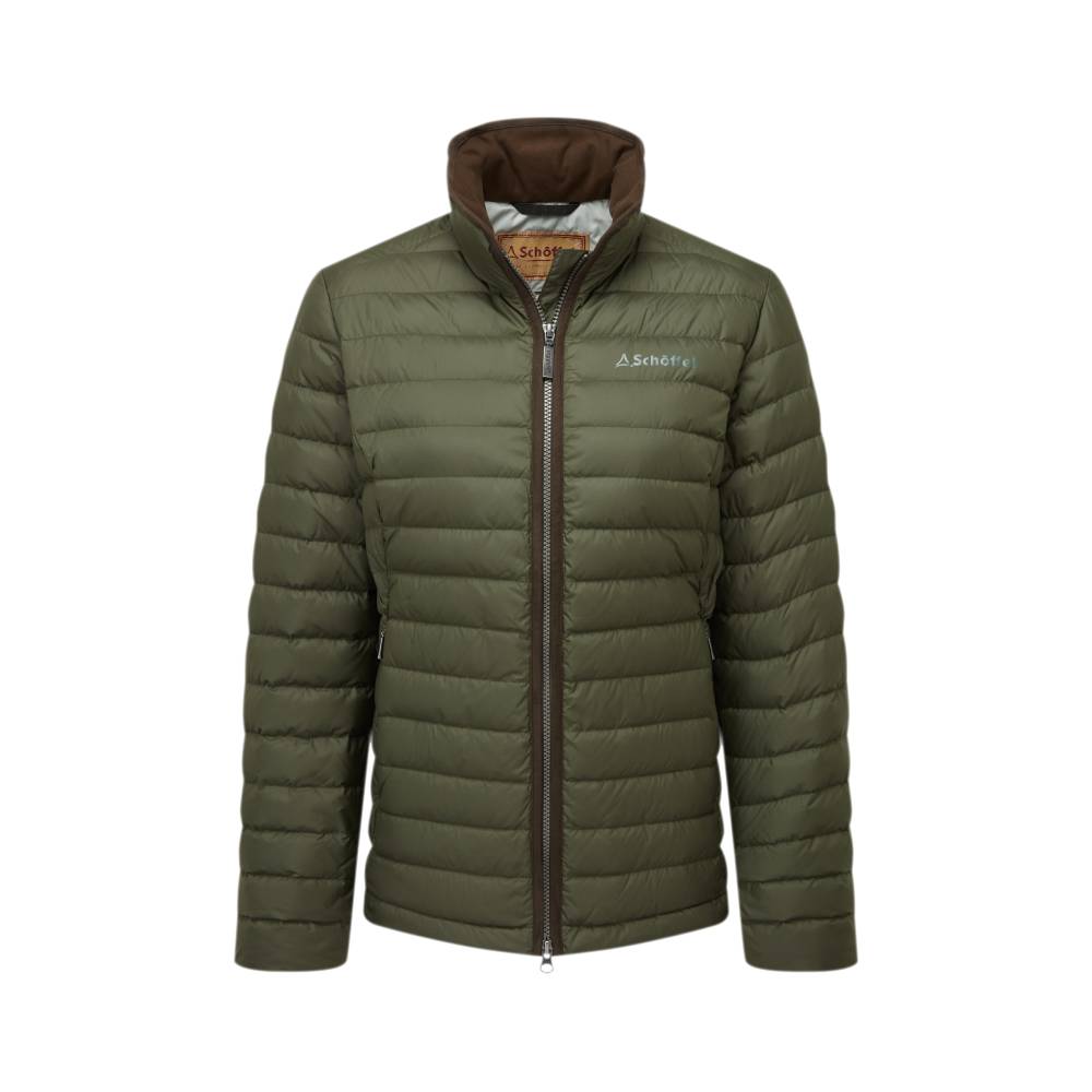 Ladies Down Jacket in Woodland Green