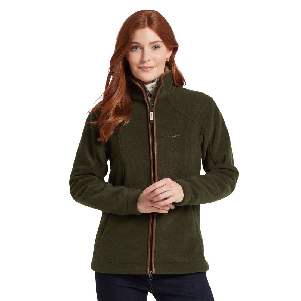 Green Schoffel Fleece Jacket for Ladies
