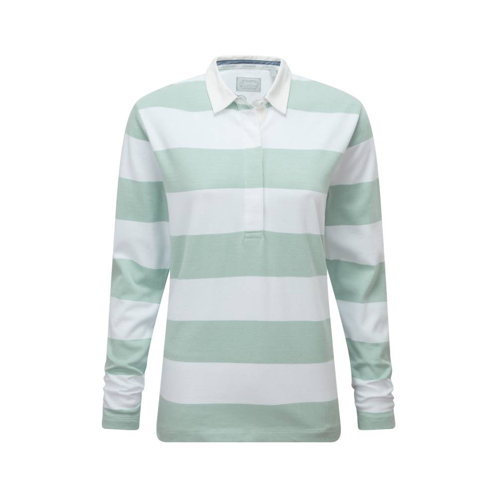 Schoffel St Mawgan Rugby Shirt (Mint/White Stripe)