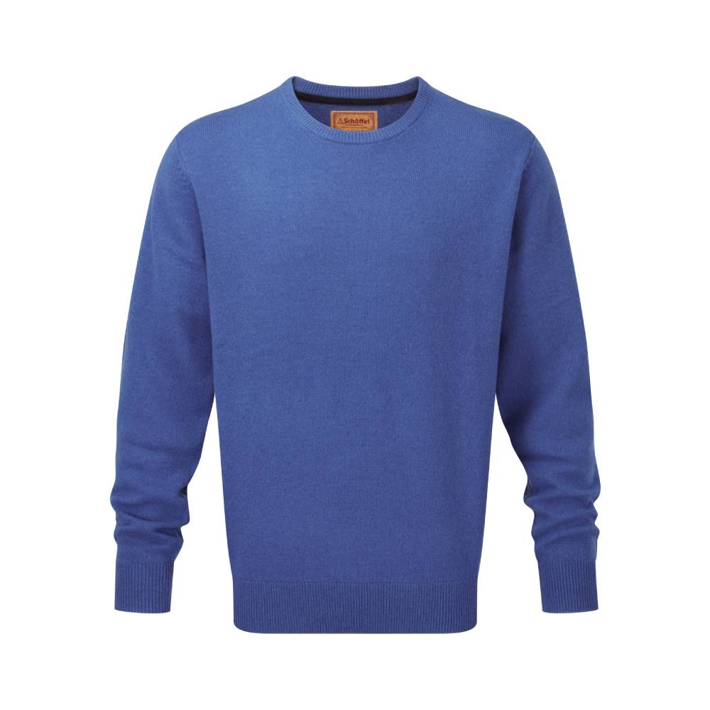 Schoffel Lambswool Crew Neck (Sea Blue)