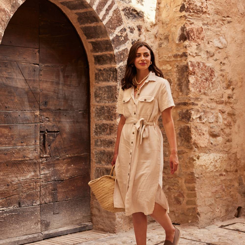 Schoffel Daisy Linen Dress (Oat)