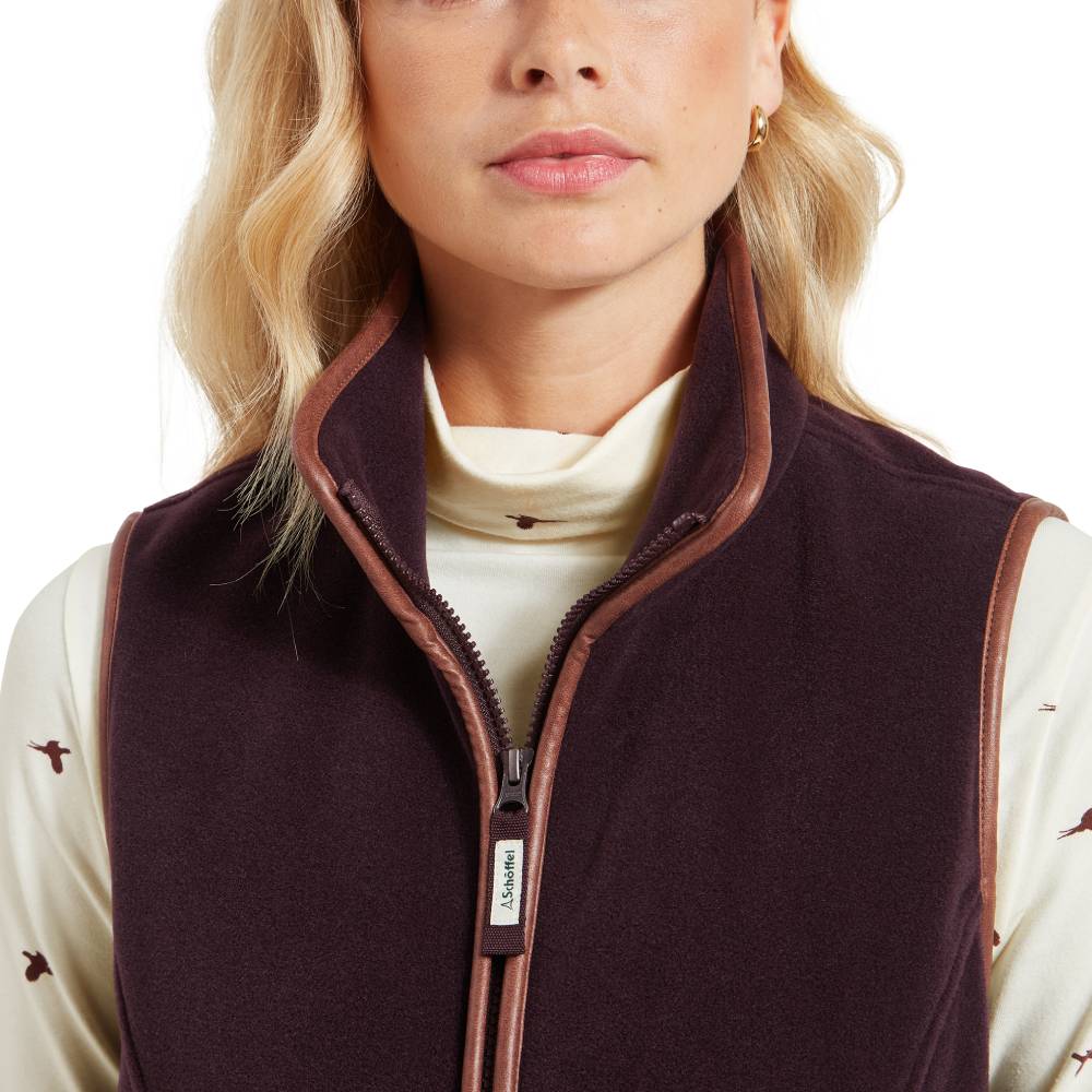 Machine Washable Fleece Gilet in Port