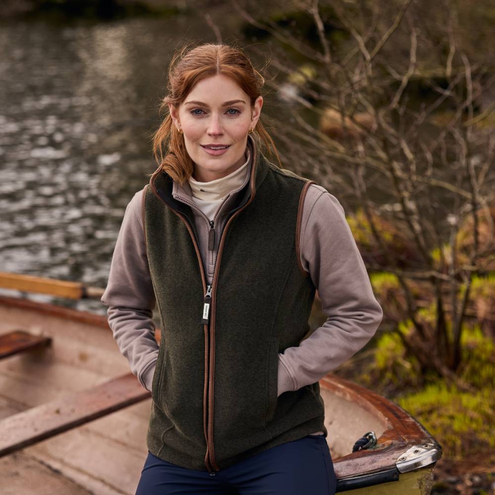 Dark Olive Green Bodywarmer for Ladies