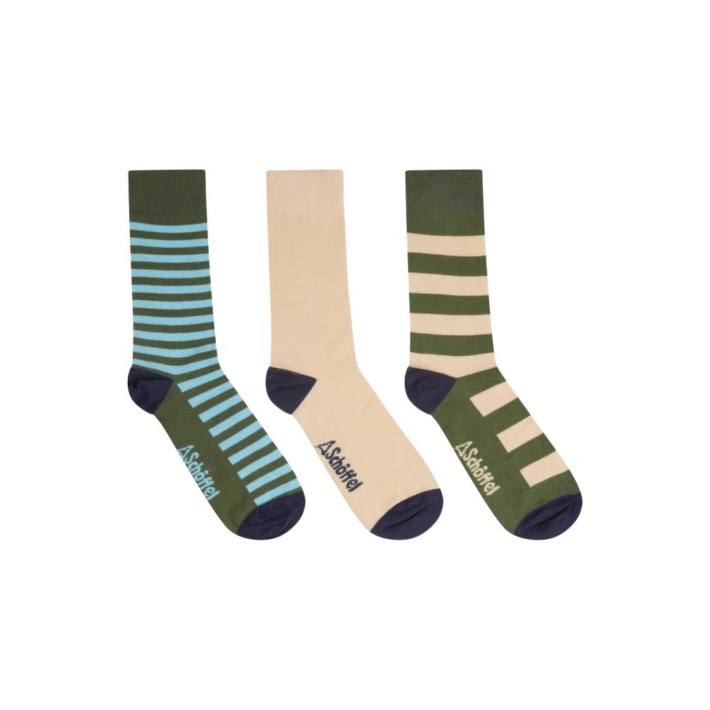 Schoffel Men's Bamboo Sock (Cedar Stripe)