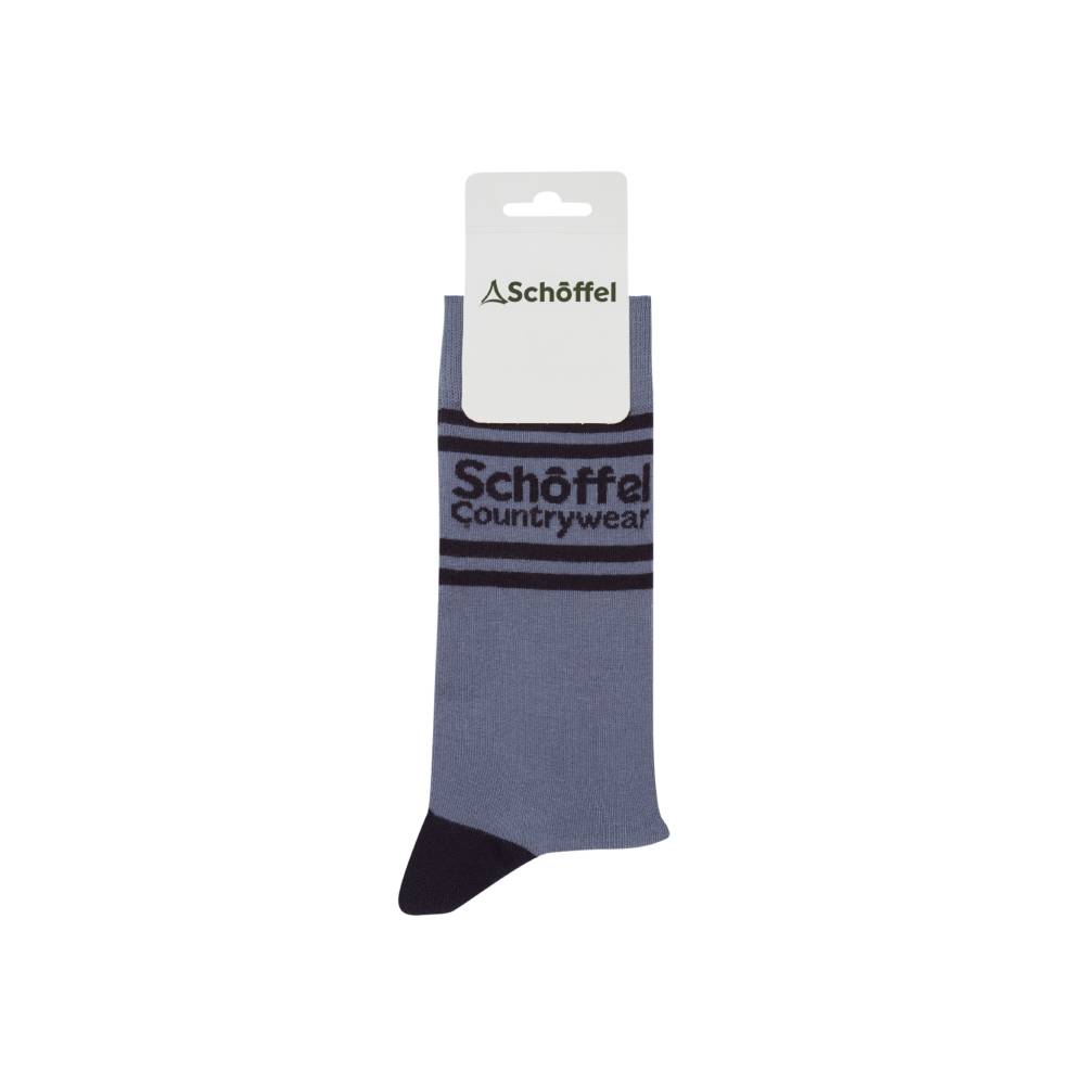 Men's Cotton Socks in Pigeon Blue