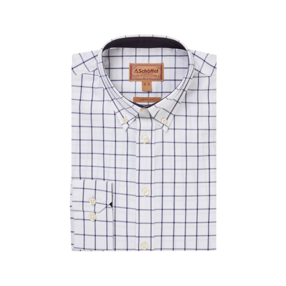 Men's Cotton Shirt with Button Down Collar