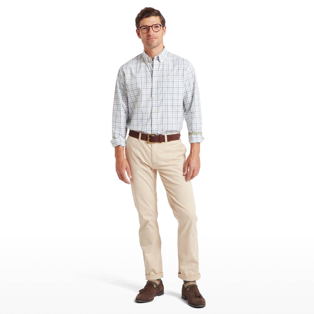 Schoffel Holkham Classic Men's Shirt (Deep Ocean Blue/Agave Green)