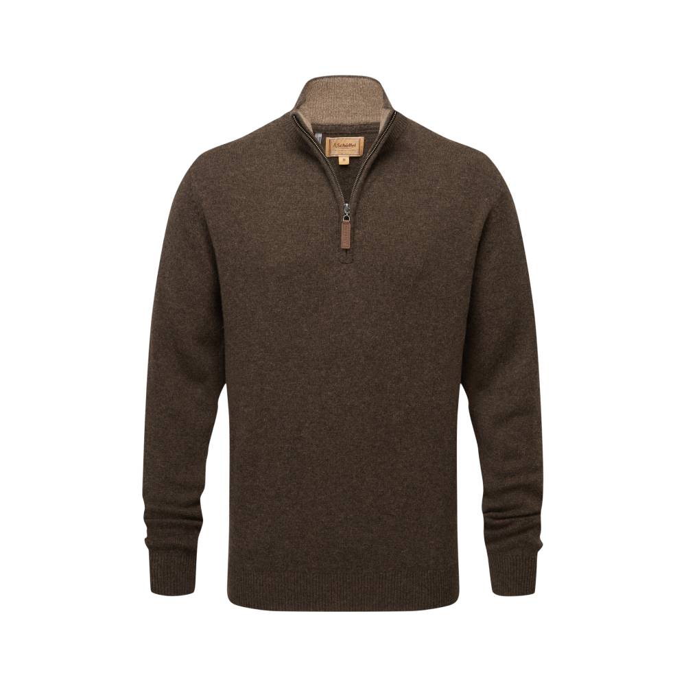 Men's Knitted Jumper in Chocolate Brown