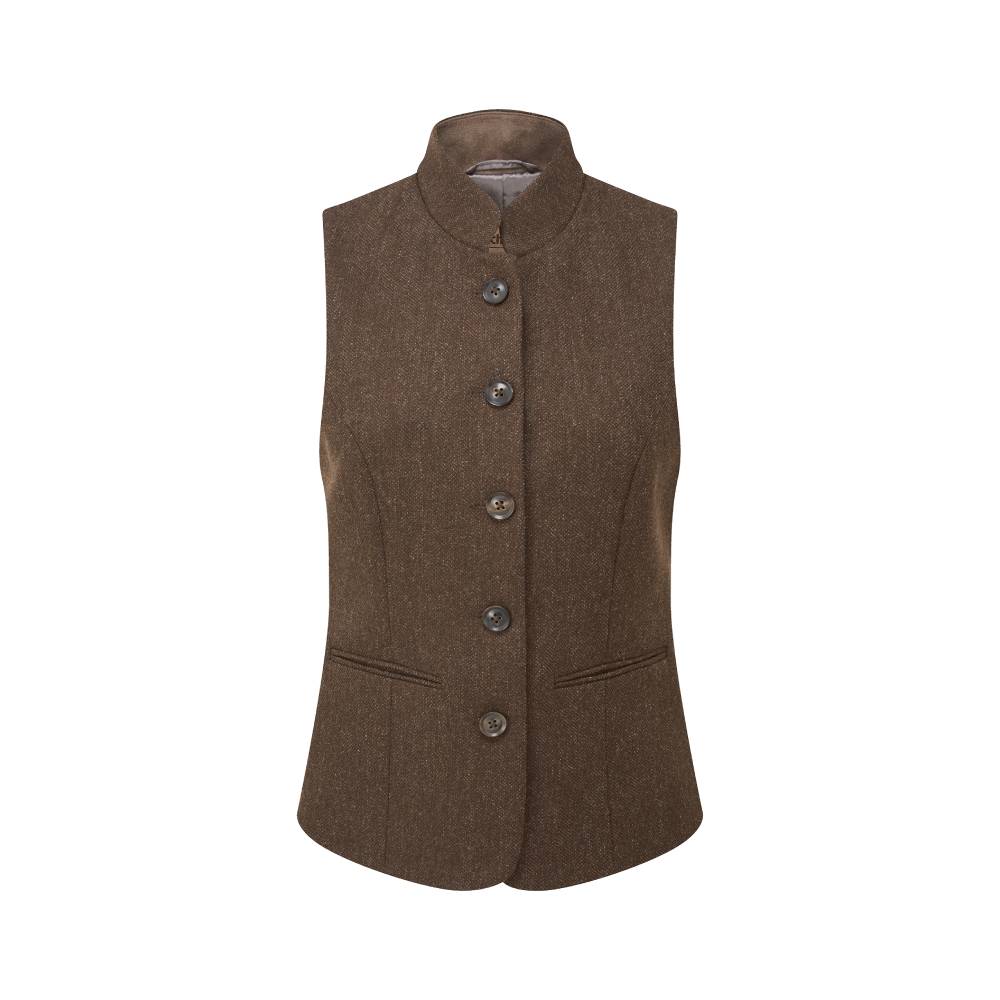 Schoffel Millport Tweed Ladies Nehru Waistcoat