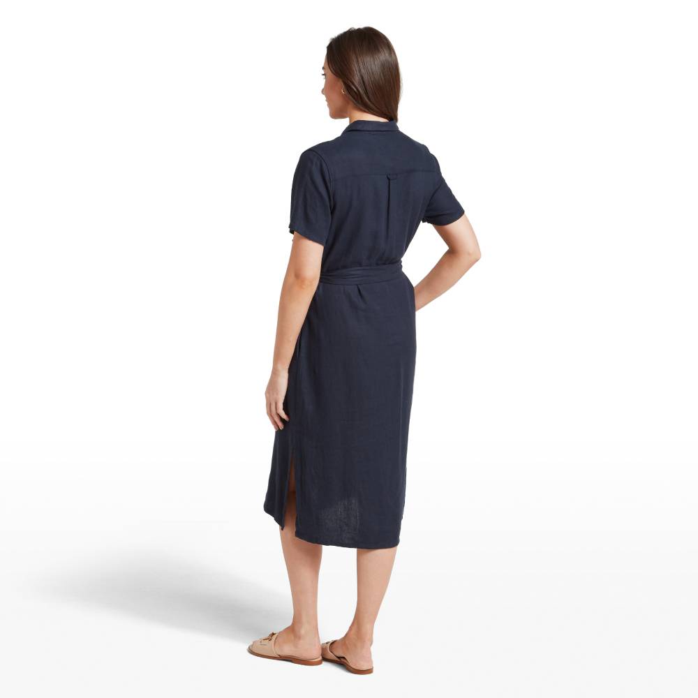 Schoffel Daisy Linen Dress (Navy)