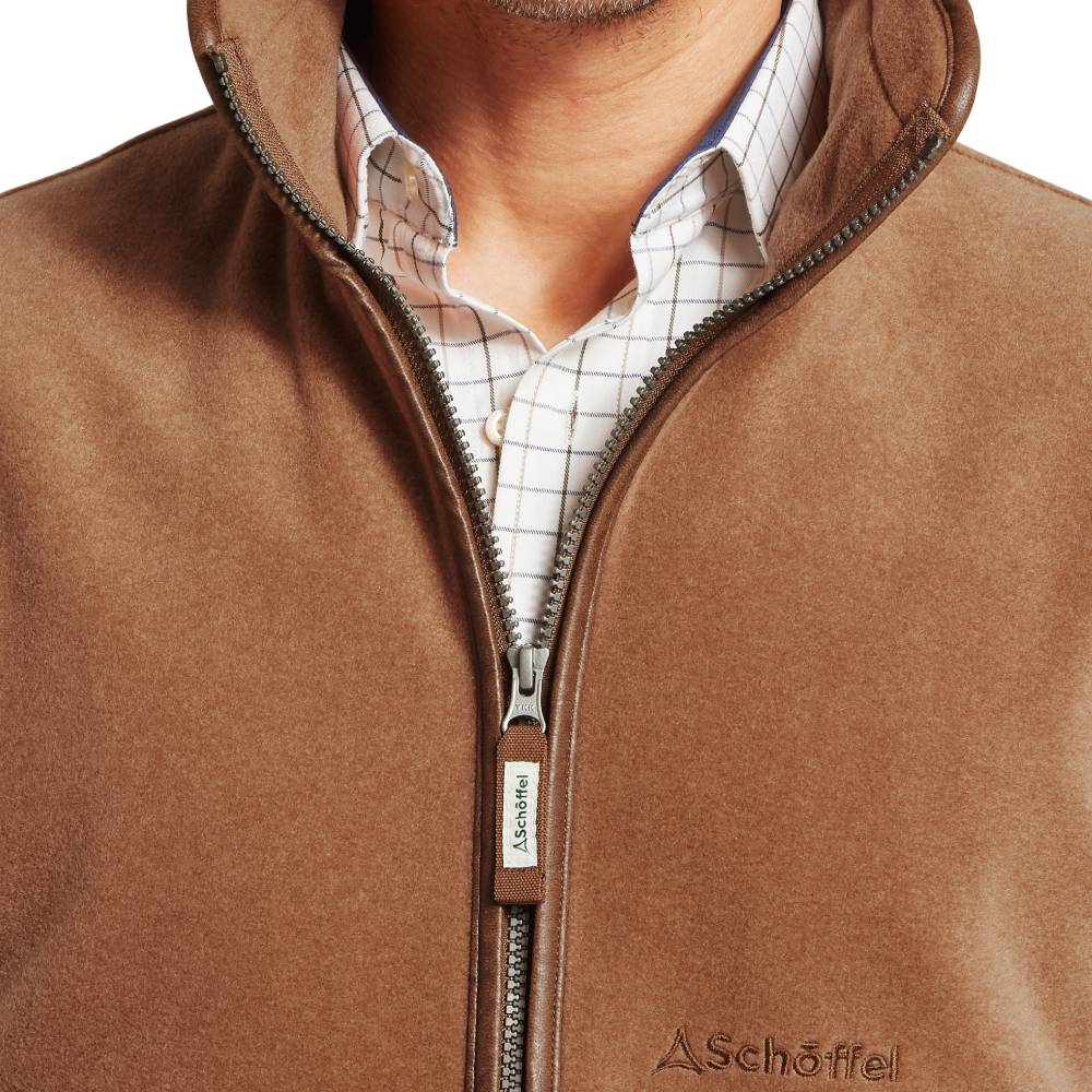 Schoffel Oakham Men's Fleece Gilet (Toffee)