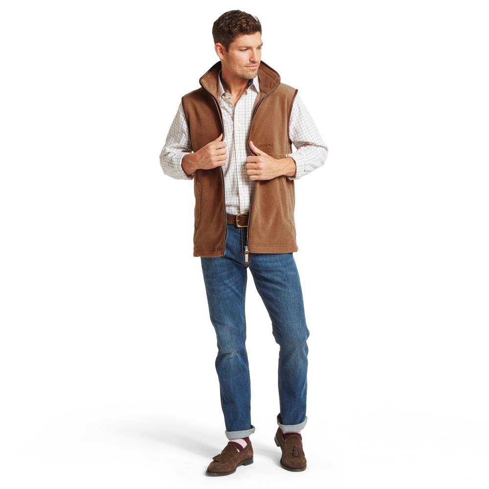 Schoffel Oakham Men's Fleece Gilet (Toffee)