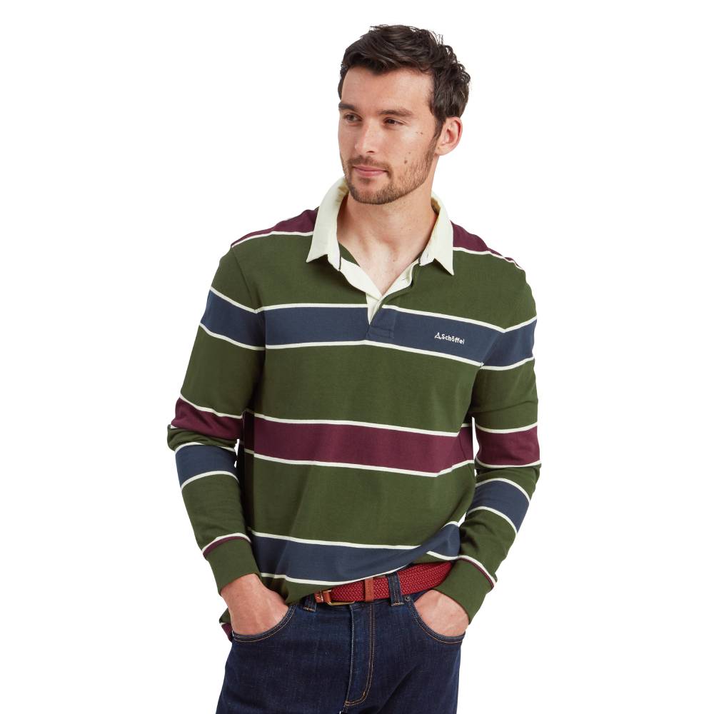 Schoffel Porthtowan Rugby Top (Woodland/Wine)