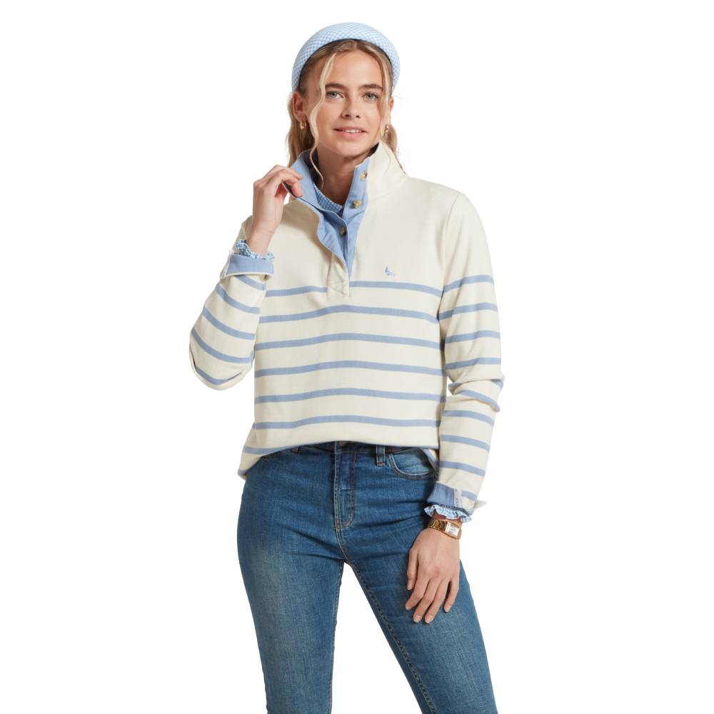 Stylish Cotton Jumper with Funnel Neck