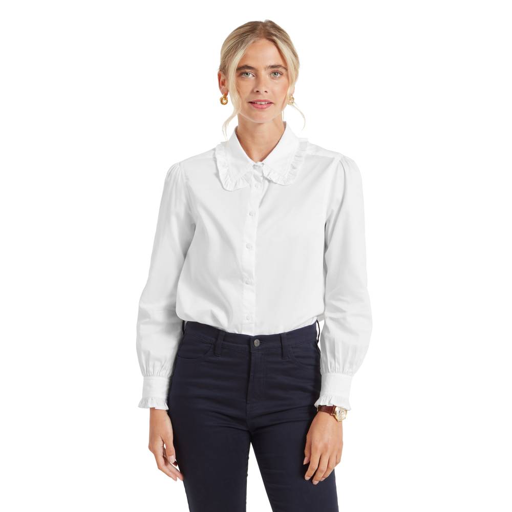 Women's Long Sleeve Shirt in White