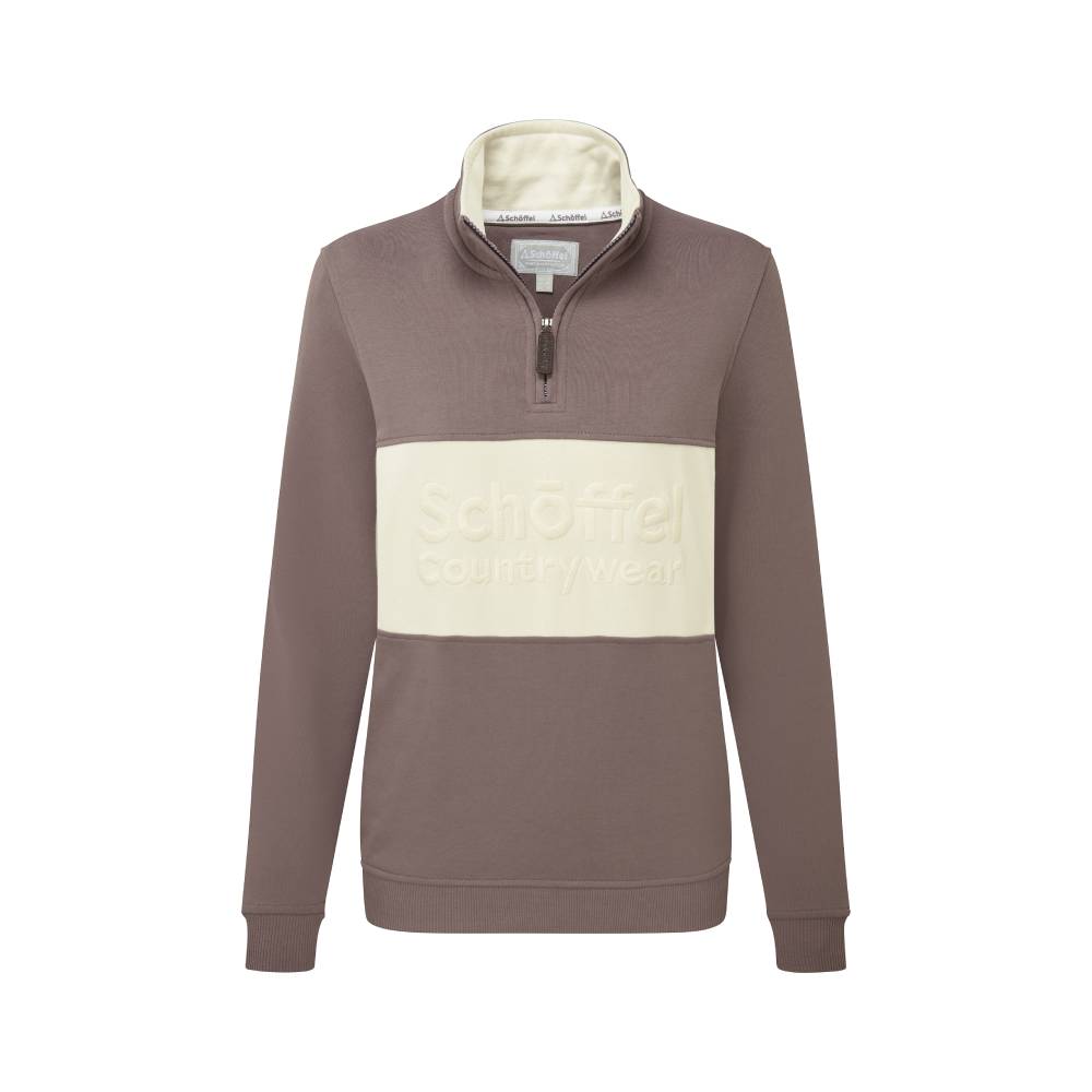 Schoffel St Agnes 1/4 Zip Ladies Sweatshirt (Truffle)