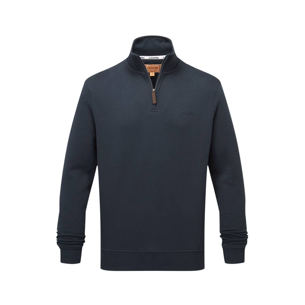 Quarter Zip Men's Sweatshirt in Navy Blue