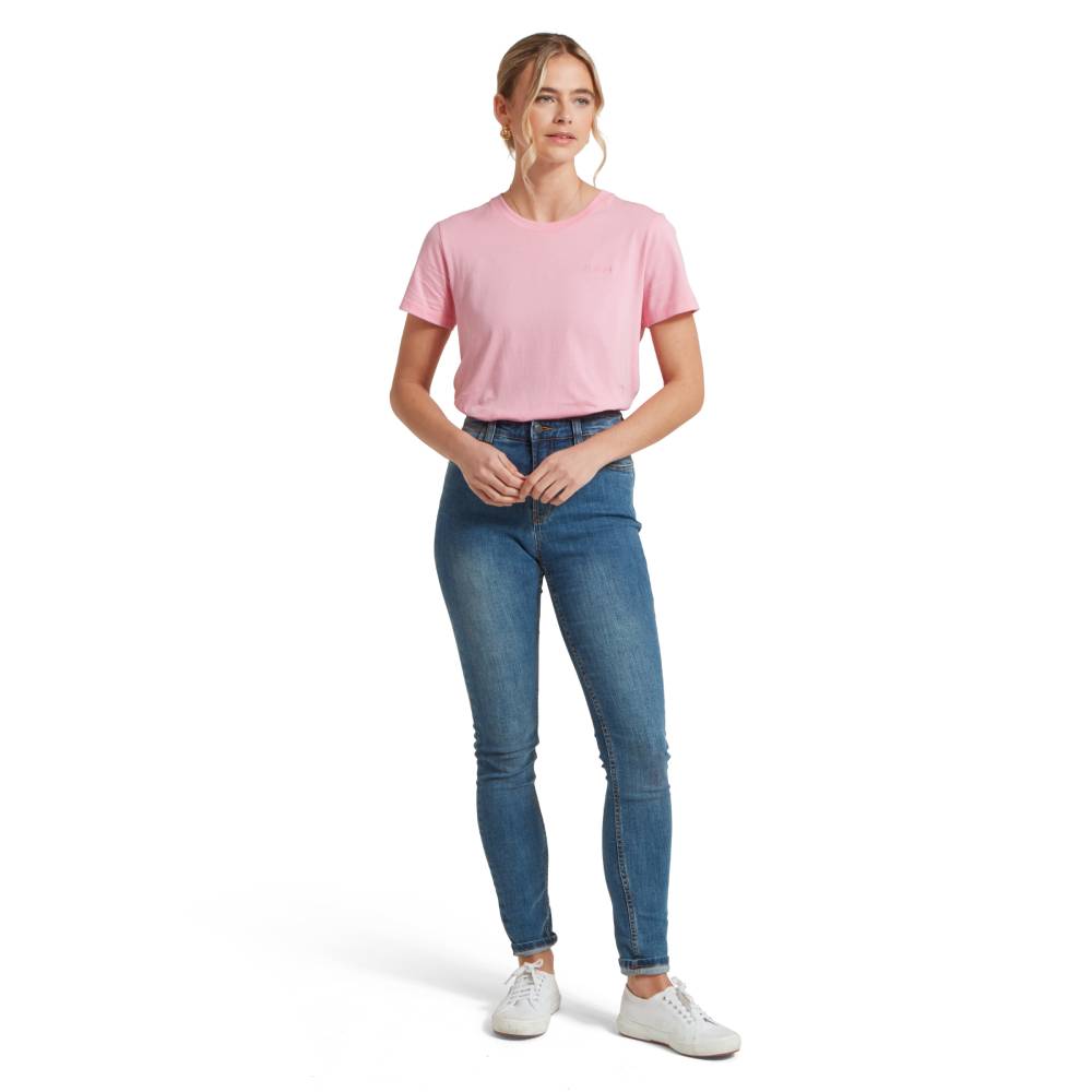 Tresco Short Sleeve Top in Light Pink