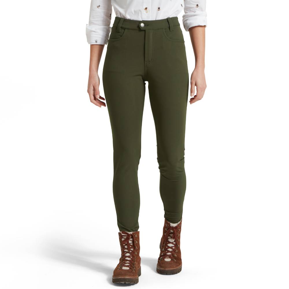 Skinny Green Women's Trousers
