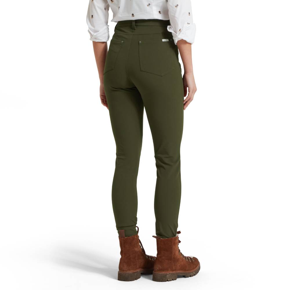 Super Stretch Ladies Trousers in Forest Green