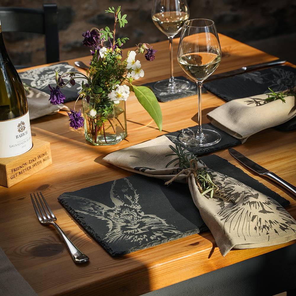 Slate Place Mats and Coasters Set of 2