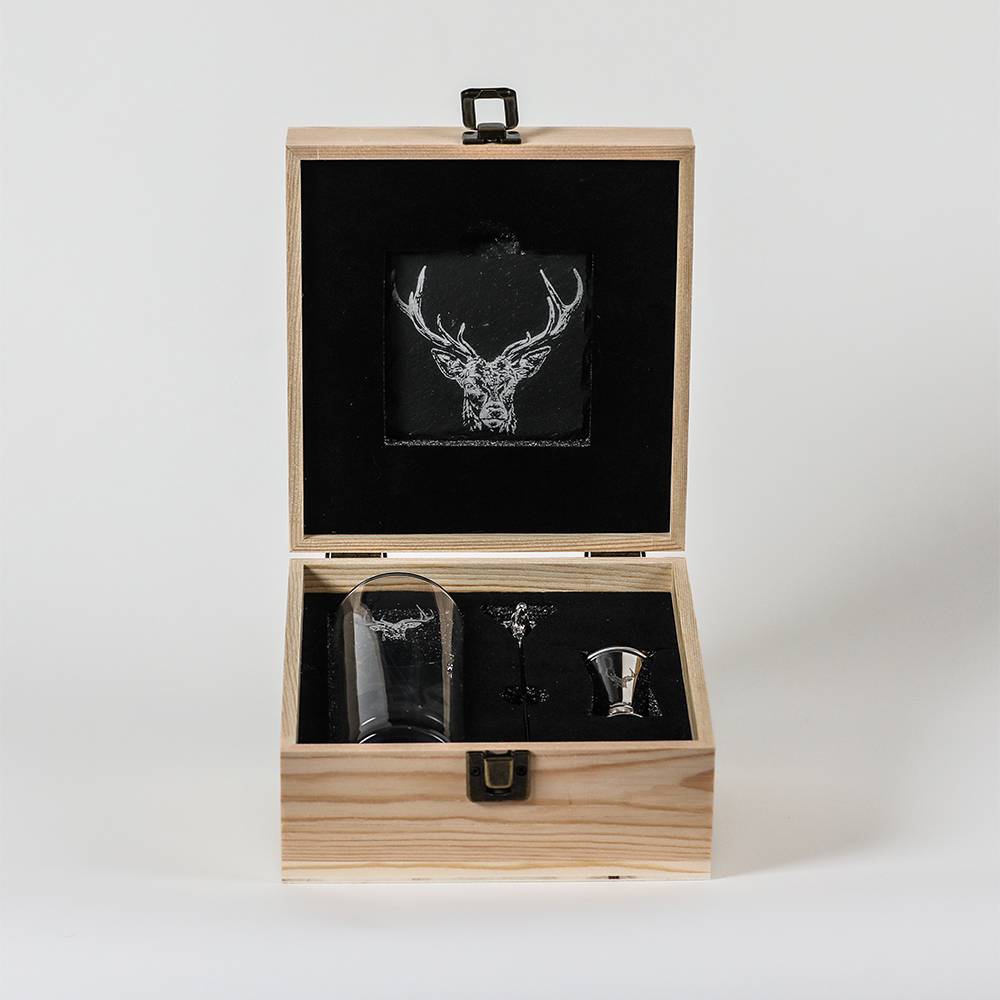 Gin Gift Set with Stag Prince Design