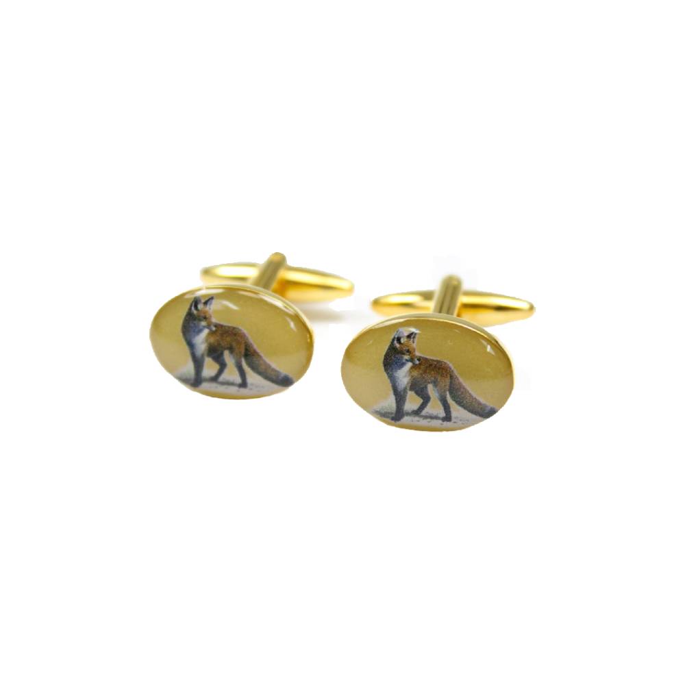 Fox Country Cufflinks (Gold)