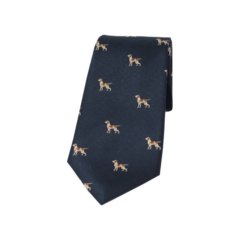 Soprano Fox Hounds Country Silk Tie (Blue)