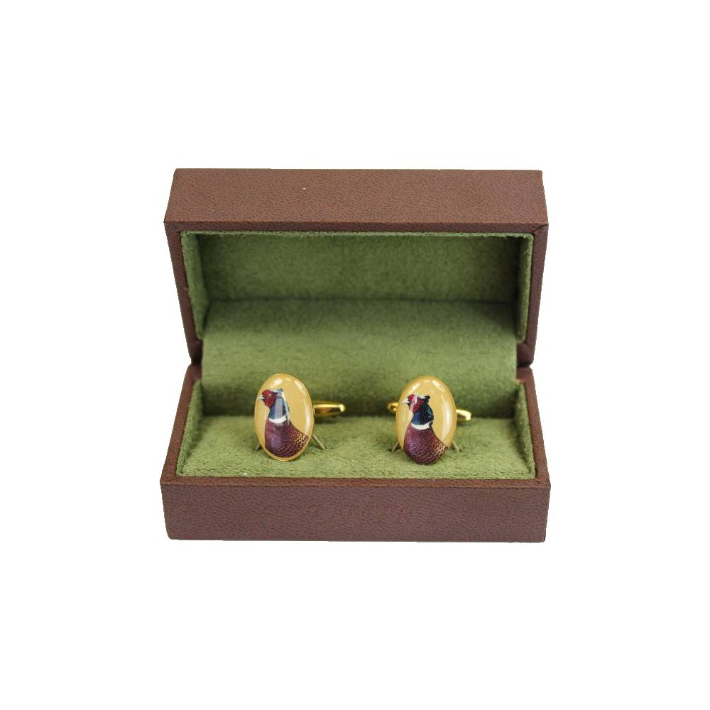 Soprano Pheasant Head Country Cufflinks