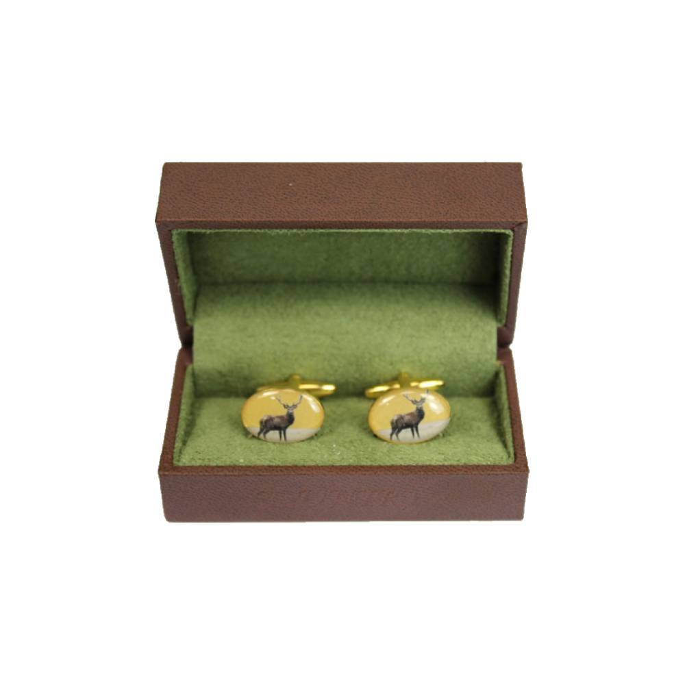Soprano Standing Stag Country Cufflinks