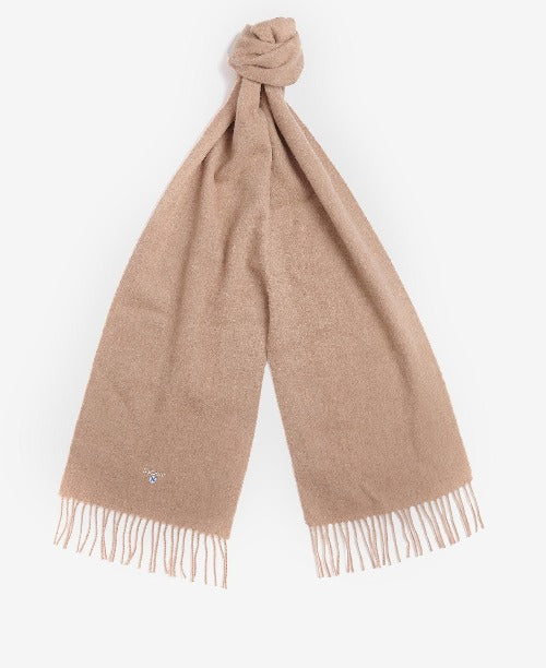 Barbour Plain Lambswool Scarf (Light Brown)