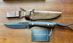 Wenge Wood Damascus Blade And Sheath
