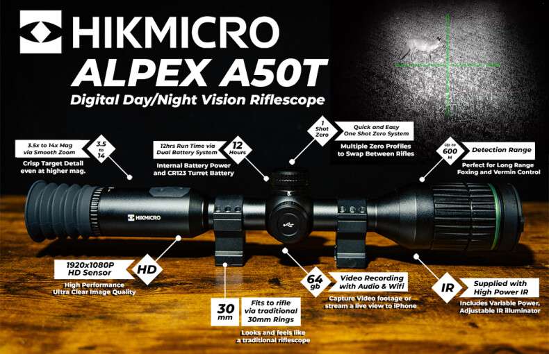 HikMicro Alpex Night Vision Scope (A50T)