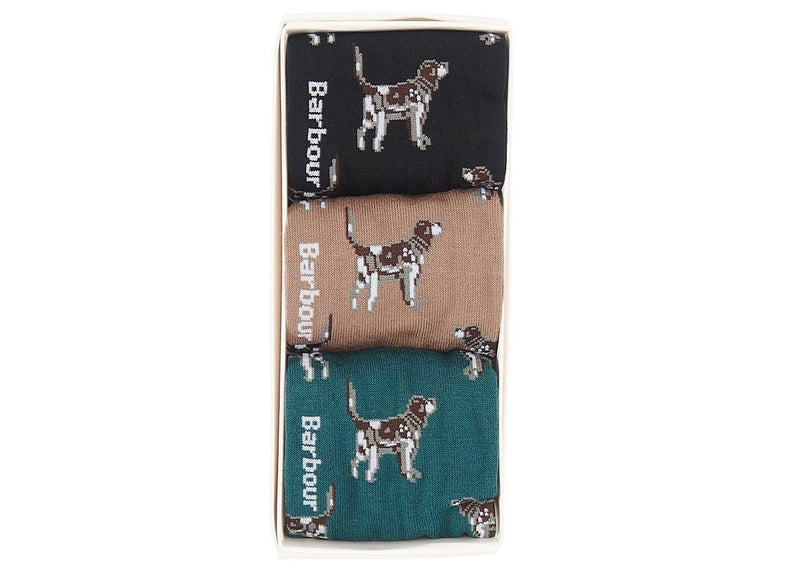 Barbour Pointer Dog Sock Gift Set