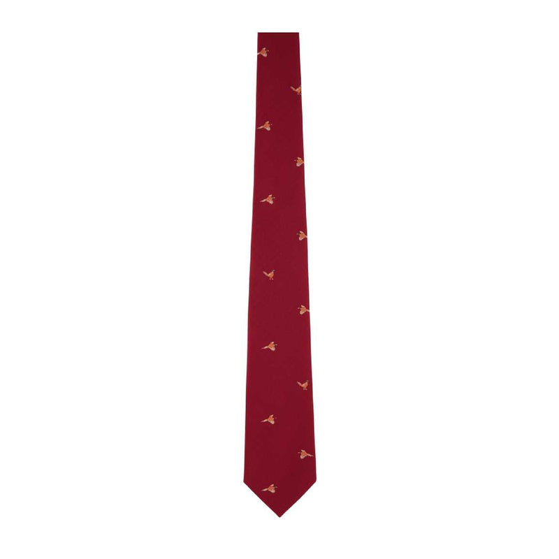 Schoffel Ashford Silk Tie Chilli Pheasant (Red)