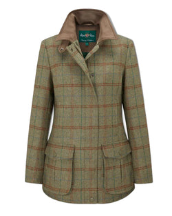 Alan Paine Surrey Ladies Tweed Coat (Clover)