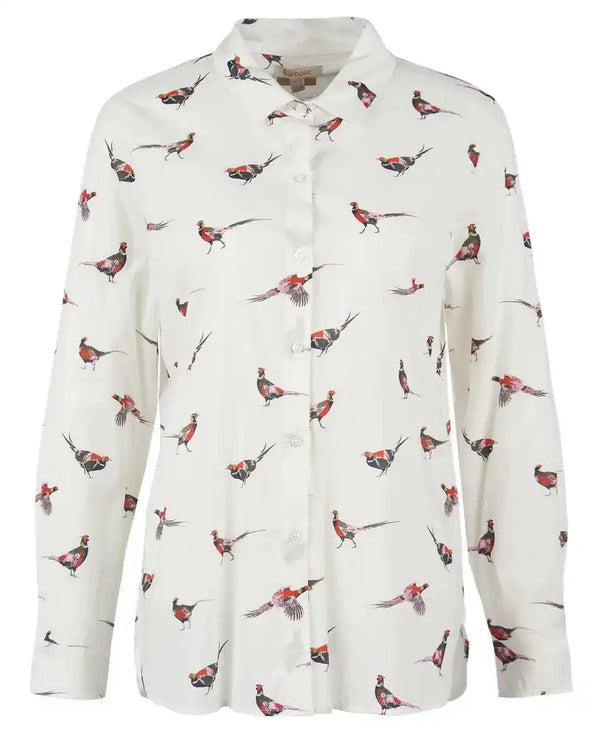 Barbour Ladies Safari Relaxed Shirt (Off White Country)