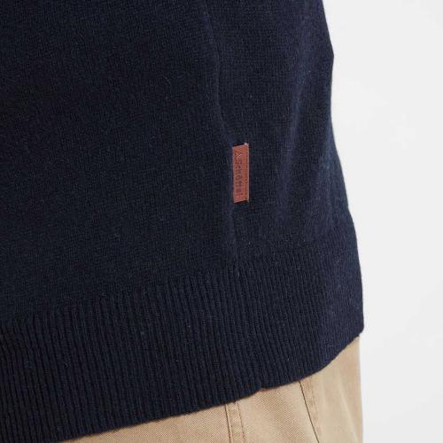 Schoffel Lambswool V Neck Jumper (Navy)