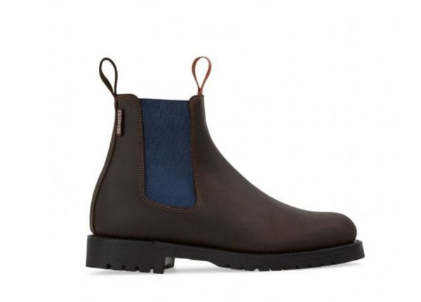 Nelson Leather Boot (Brown/Blue)