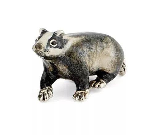 Saturno Silver & Enamel Badger (Small)