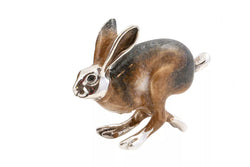 Saturno Silver & Enamel Hare (Small)