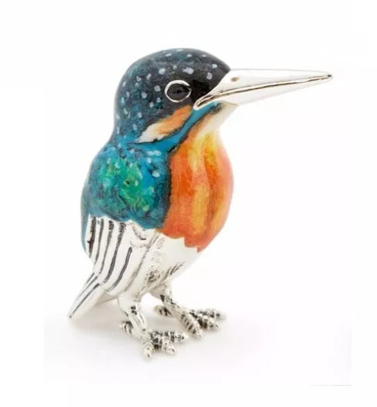 Saturno Silver & Enamel Kingfisher