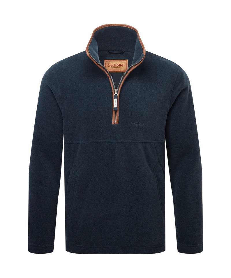 Schoffel Men's Berkeley 1/4 Zip Fleece (Petrol Blue)