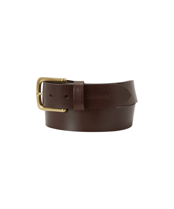 Catleton Mens Leather Belt (Dark Brown)