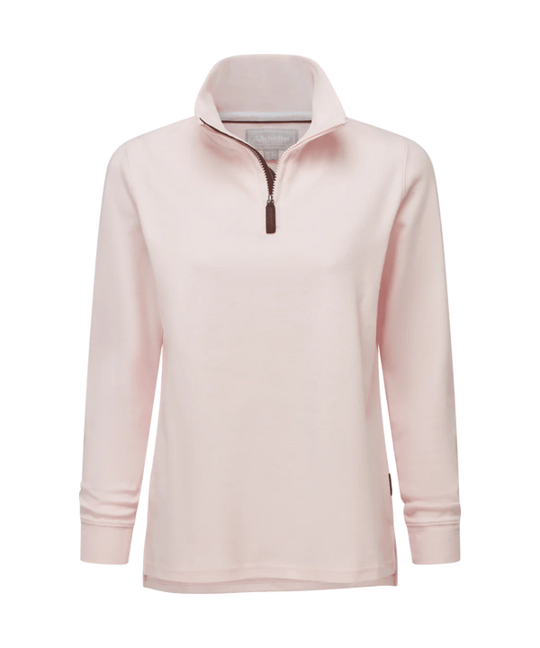 Schoffel Womens Appletree Bay Quarter Zip (Pale Pink)