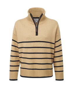 Schoffel Sandsend 1/4 Zip Jumper (Warm Sand)