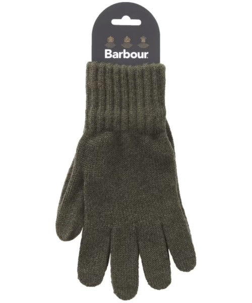 Barbour Lambswool Gloves  (Olive)